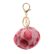 Cute Faux Fur Fluffy Fuzzy Pom Pom Keychain
